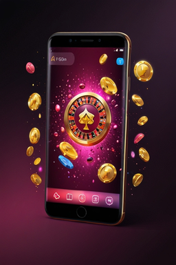 Smartphone mit Casino-App